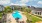 a pool in a backyard