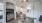a kitchen and living room