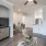 a kitchen and living room