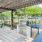 grills under a covered area