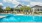 a swimming pool in a backyard